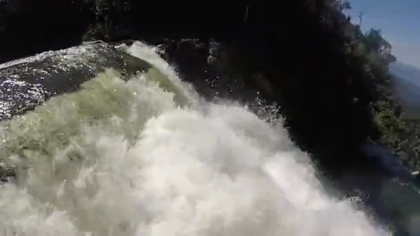 Cachoeira Bracui Parque Nacional Bocaina São Paulo Brasil — Vídeo de Stock