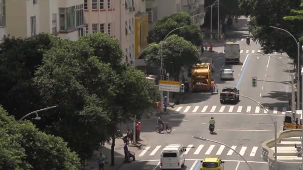 Unsere Liebe Frau Von Der Copacabana Avenue Rio Janeiro Brasilien — Stockvideo