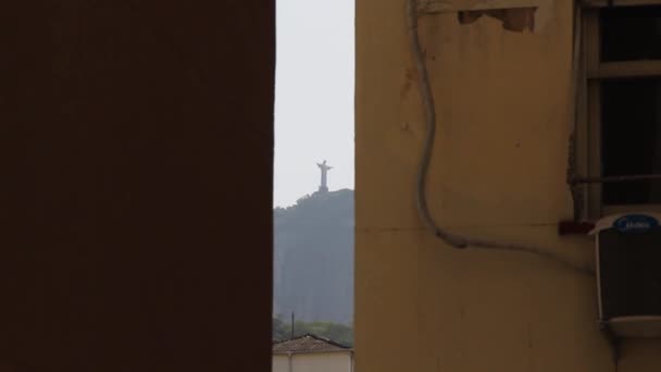 Christus Verlosser Rio Janeiro Brazilië — Stockvideo