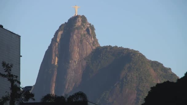 Chrystus Odkupiciel Rio Janeiro Brazylia — Wideo stockowe
