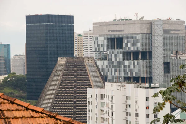 Κτίρια Στο Κέντρο Του Ρίο Ντε Τζανέιρο Δει Από Την — Φωτογραφία Αρχείου