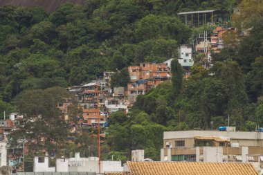 Santa Marta Tepesi Rio de Janeiro 'daki Humaita bölgesinden görüldü..