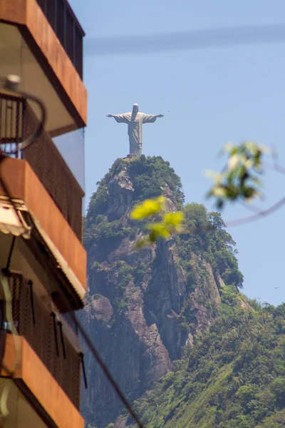 Christ Redeemer Rio Janeiro Brazil October 2021 Christ Redeemer Seen — Stock Photo, Image