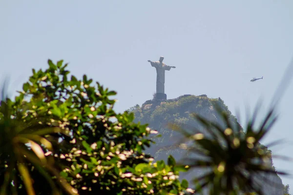 Cristo Redentor Río Janeiro Brasil Octubre 2021 Cristo Redentor Visto —  Fotos de Stock