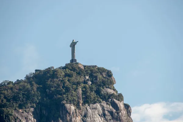 Cristo Redentor Rio Janeiro Brasil Outubro 2021 Cristo Redentor Visto — Fotografia de Stock