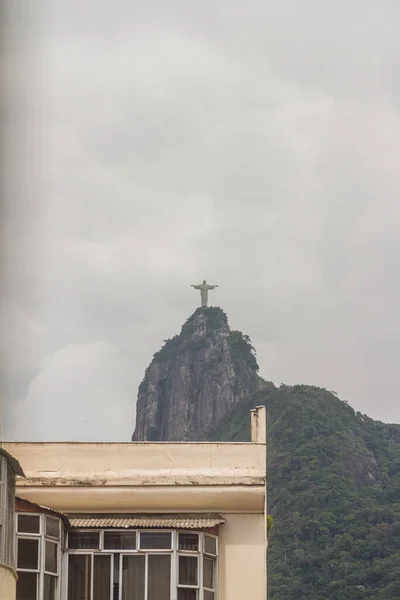 Cristo Redentor Rio Janeiro Brasil Novembro 2021 Cristo Redentor Visto — Fotografia de Stock