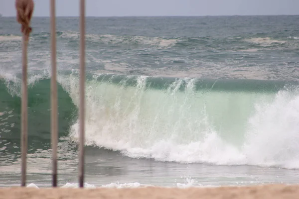 Vlna Copacabana Beach Rio Janeiro — Stock fotografie