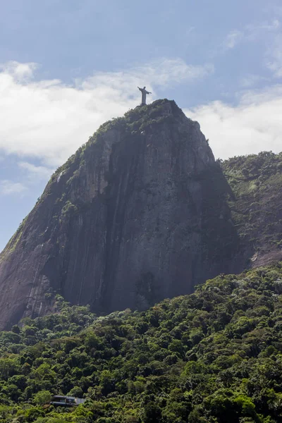 Chrystus Odkupiciel Rio Janeiro Brazylia Listopada 2021 Chrystus Odkupiciel Widziany — Zdjęcie stockowe