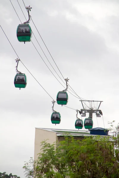 Teleférico Ciudad Apareció Desde Norte Sao Paulo — Foto de Stock