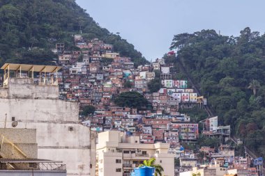 Rio de Janeiro 'daki Santa Marta kenar mahallesi.
