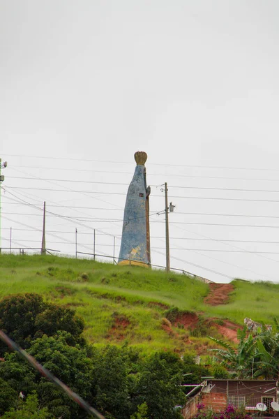 Άγαλμα Της Παναγίας Της Aparecida Aparecida Norte Σάο Πάολο Βραζιλία — Φωτογραφία Αρχείου