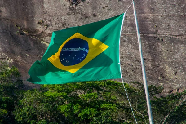 Bandeira Brasil Livre Rio Janeiro — Fotografia de Stock