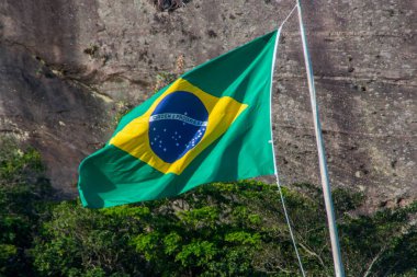 Rio de Janeiro 'da Brezilya bayrağı.