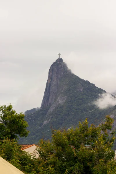 Cristo Redentor Rio Janeiro Brasil Dezembro 2021 Cristo Redentor Visto — Fotografia de Stock