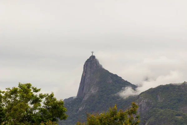 Cristo Redentor Rio Janeiro Brasil Dezembro 2021 Cristo Redentor Visto — Fotografia de Stock