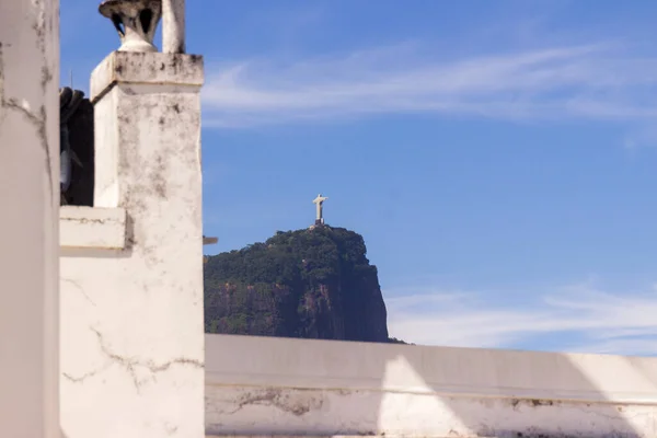 Christ Redeemer Rio Janeiro Brazil January 2022 Christ Redeemer Seen — Stock Photo, Image