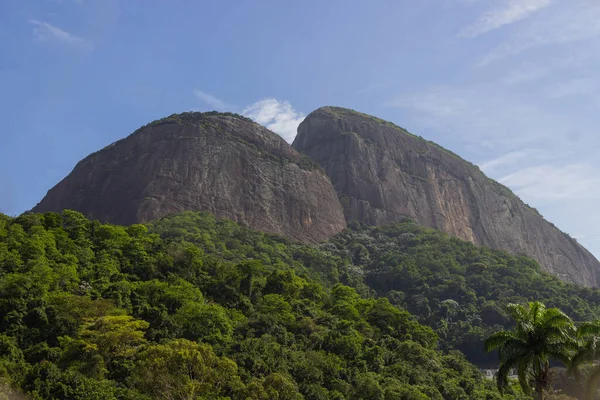 Twee Hill Brother Rio Janeiro Brazilië — Stockfoto