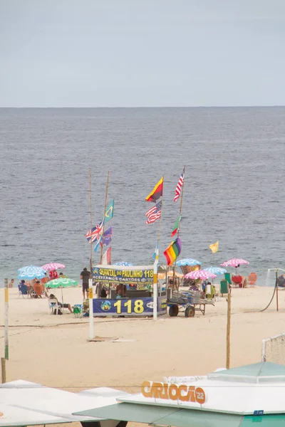 Παραλία Copacabana Στο Ρίο Ντε Τζανέιρο Βραζιλία Ιανουαρίου 2022 Θέα — Φωτογραφία Αρχείου