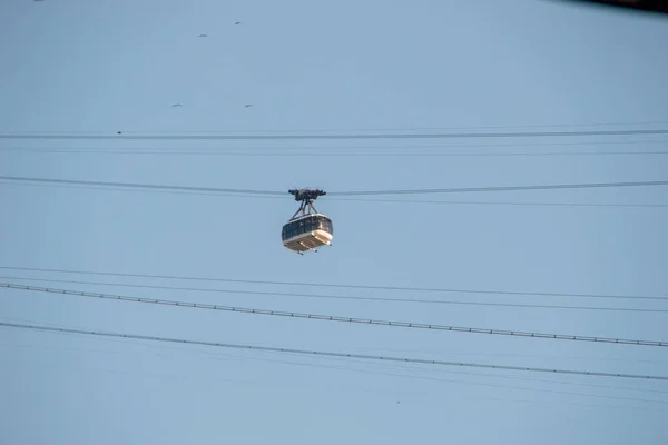 巴西里约热内卢Sugarloaf缆车 2022年1月23日 在里约热内卢Urca街区看到的Sugar Loaf缆车 — 图库照片
