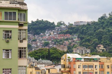 Tavares Bastos gecekondu mahallesi Rio de Janeiro, Brezilya.