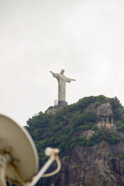 Christus Verlosser Rio Janeiro Brazilië Februari 2022 Christus Verlosser Met — Stockfoto