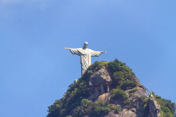 Cristo Redentor Río Janeiro Brasil Marzo 2022 Cristo Redentor Visto — Foto de Stock