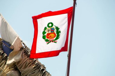Rio de Janeiro, Brezilya 'da Peru bayrağı.