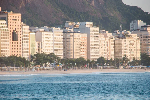 Plaża Copacabana Rio Janeiro Brazylia — Zdjęcie stockowe