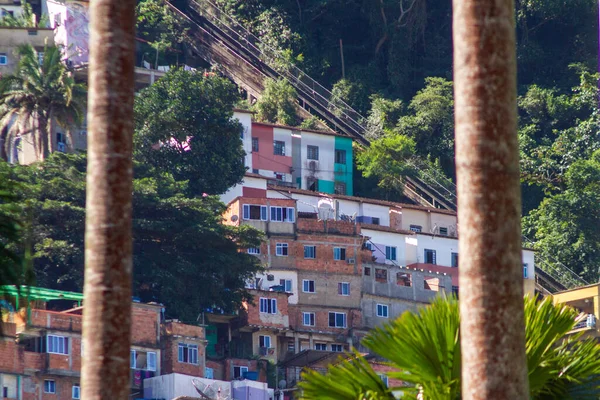 Santa Marta Favela Rio de Janeiro 'daki Botafogo mahallesinden görüldü..