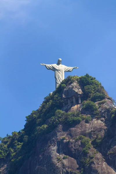 Chrystus Odkupiciel Rio Janeiro Brazylia Marca 2022 Chrystus Odkupiciel Widziany — Zdjęcie stockowe