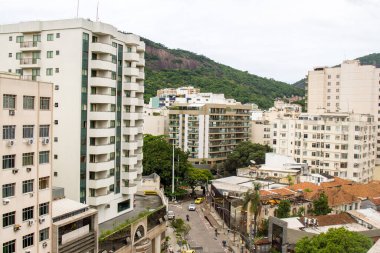 Rio de Janeiro Brezilya 'daki Botafogo mahallesinin görüntüsü - 19 Şubat 2022: Rio de Janeiro' daki Botafogo mahallesinin hava manzarası.