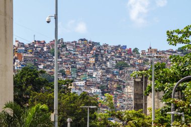 Rio de Janeiro, Brezilya 'daki Rocinha favelası.