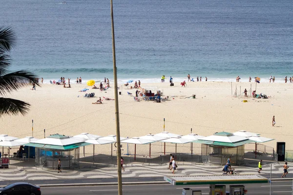Praia Copacabana Rio Janeiro Brasil Março 2022 Vista Praia Copacabana — Fotografia de Stock