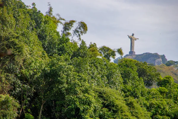 Kristus Vykupitel Rio Janeiro Brazílie Dubna 2022 Kristus Vykupitel Viděn — Stock fotografie