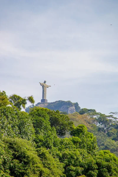 Krisztus Megváltó Rio Janeiróban Brazília 2022 Április Krisztus Megváltó Rio — Stock Fotó