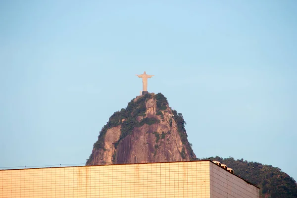 Christ Redeemer Rio Janeiro Brazil March 2022 Christ Redeemer Seen — Stok fotoğraf