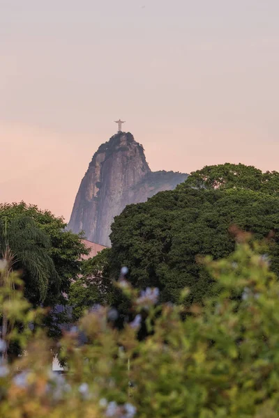 Christ Redeemer Rio Janeiro Brazil March 2022 Christ Redeemer Seen — Fotografia de Stock