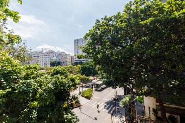 Rio de Janeiro Brezilya 'da Leblon Mahallesi - 31 Mart 2022: Rio de Janeiro Leblon Mahallesi' nde Antero de Jardim Meydanı.