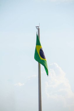 Brezilya bayrağı Rio de Janeiro, Brezilya 'da.