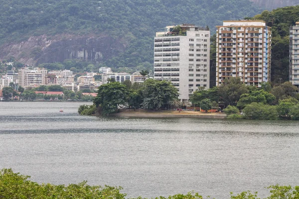Rodrigo Freitas Lagoon Rio Janeiro Brasilien Mars 2022 Utsikt Över — Stockfoto