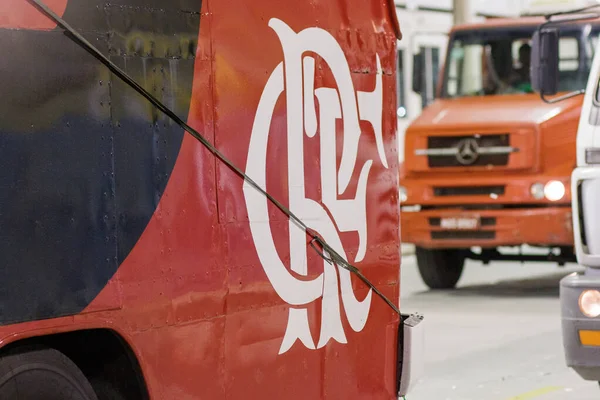 Escudo Clube Regatas Flamengo Rio Janeiro Brasil Abril 2022 Escudo — Fotografia de Stock