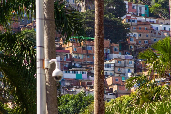 从里约热内卢Botafogo街区看到的Santa Marta Favela — 图库照片