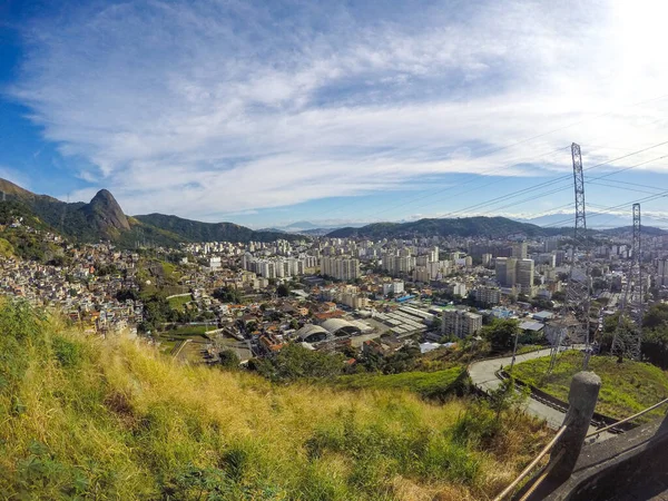 Kilátás Hegy Tetejéről Borel Szomszédságában Tijuca Rio Janeiro — Stock Fotó