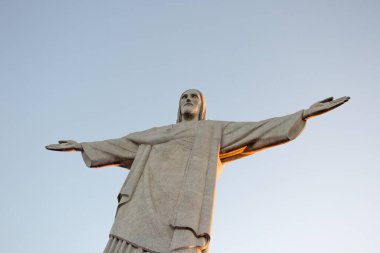 Rio de Janeiro 'daki Kurtarıcı İsa - 27 Temmuz 2021 Rio de Janeiro' daki Kurtarıcı İsa Heykeli.