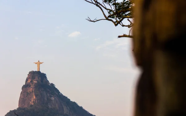 Cristo Redentor Río Janeiro Brasil Octubre 2014 Estatua Cristo Redentor — Foto de Stock