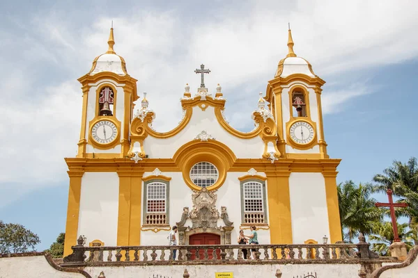 Iglesia Madre Santo Antonio Ciudad Tiradentes Minas Gerais Brasil Enero — Foto de Stock