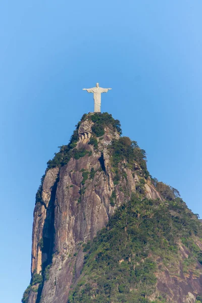 Cristo Redentor Rio Janeiro Brasil Agosto 2015 Estátua Cristo Redentor — Fotografia de Stock