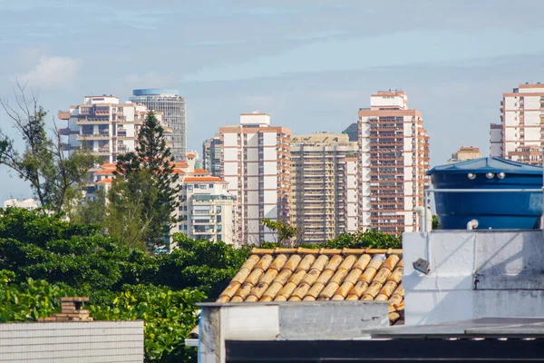 Widok Dach Budynku Barra Tijuca Rio Janeiro Brazylia — Zdjęcie stockowe