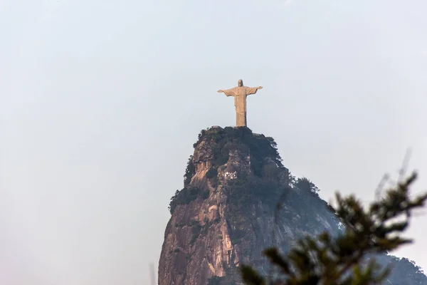 Kristus Frälsaren Rio Janeiro Brasilien Oktober 2014 Kristi Frälsare Sett — Stockfoto