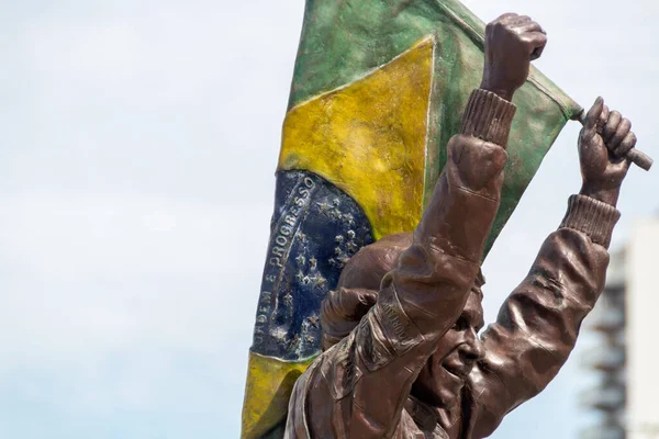 Estatua Del Piloto Ayrton Senna Río Janeiro Brasil Abril 2020 —  Fotos de Stock